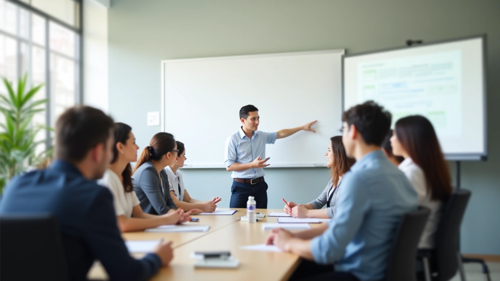 Group training session with diverse entrepreneurs