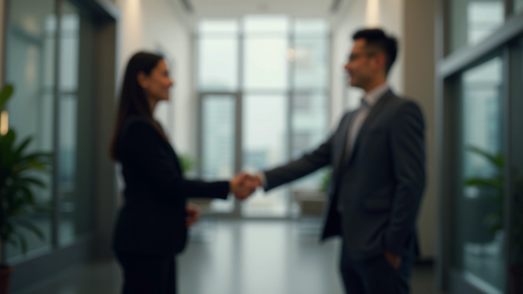 Entrepreneurs successfully closing deals with strong negotiation foundation